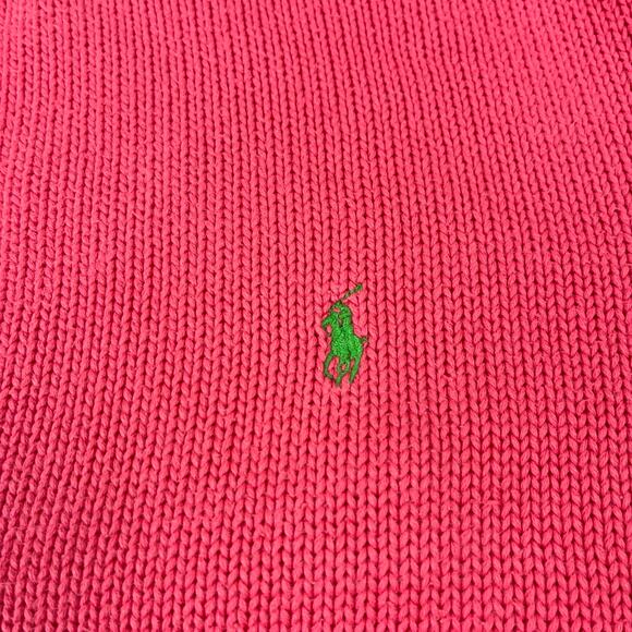 Ralph Lauren Sport Pink Cotton Button Front Cardigan Size L - Picture 3 of 9